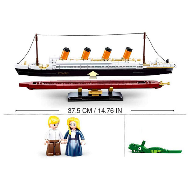 Sluban Titanic Ship Building Blocks Toy 481 pcs - Image 4