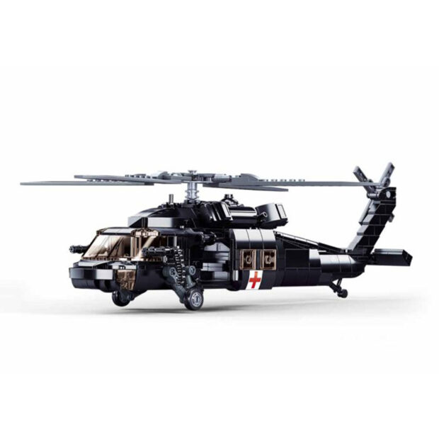 Sluban US Medical Army Helicopter Military Building Blocks Toy - Image 2