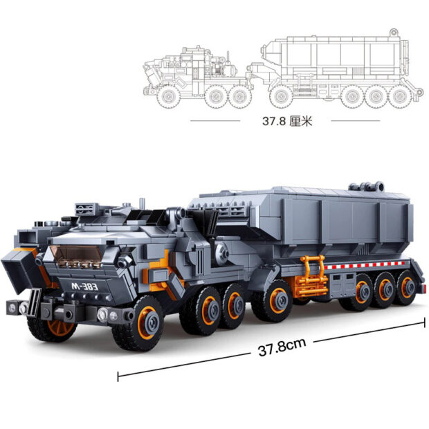 Sluban Wandering Earth Space Transport Vehicle Building Blocks Toy - Image 3